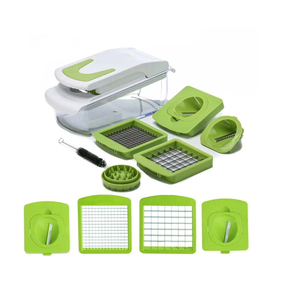 

Vegetable Slicer Chopper Dicer Cutter Food Veggie Fruit Professional Chopper Slicer Kitchen Gadgets 1Set Colorful