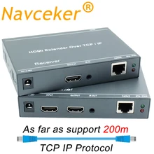 ZY-DT209 RJ45 HDMI удлинитель IP по UTP/STP CAT5 CAT5e CAT6 удлинитель HDMI с ИК локальной сети 200 м HDMI удлинитель Ethernet