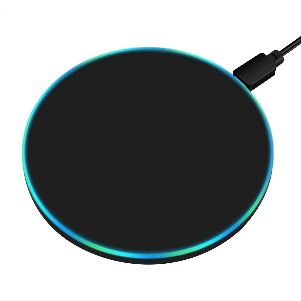

QI Wireless Charger for Samsung Galaxy S8 s9 Plus Mobile Phone Wireless Charger 10W Fast Charge for Iphone 8X XR X 8 plus