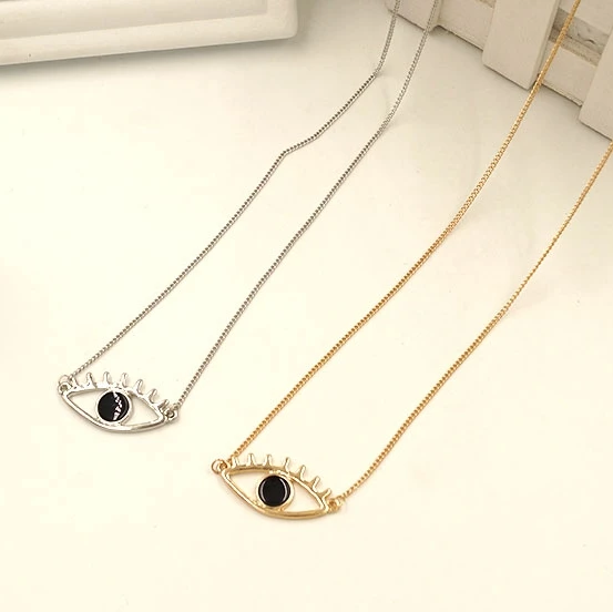 

fashion jewelry accessories metal enamel eye Necklace
