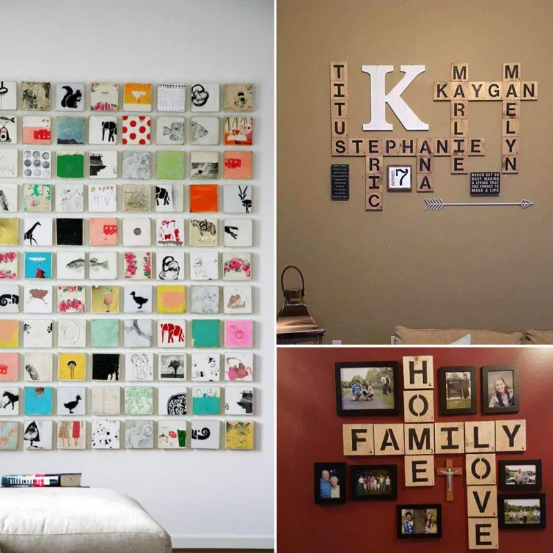 

DIY Blank Plaque 5 Dimensions Square Building Model Projects Pyrography Games Scrapbooking Unfinished Decorative Board