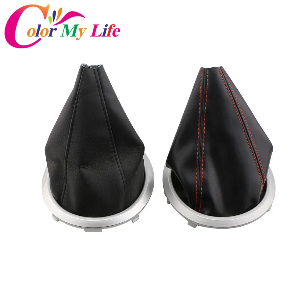 

Color My Life Car Leather MT Gear Shift Knob Boot Gaiter Dust Cover Collar for Suzuki Swift Sx4 Alto 2005 - 2016 Auto Parts