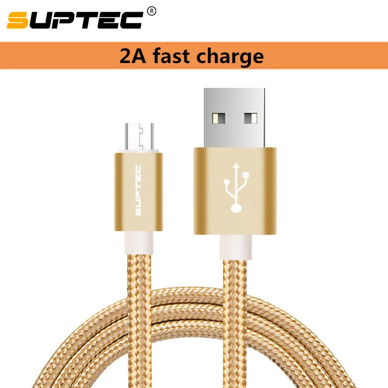 

SUPTEC 5V2.1A Micro USB Cable Fast Charging Cable for Android Mobile Phone USB Charger Cable for Samsung/LG/Huawei/Xiaomi/Sony