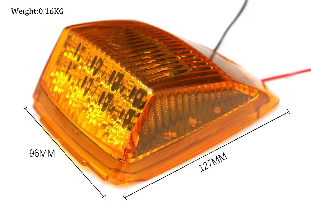 Keyecu Янтарный 17Led отражатель крыша ходовой верхней габаритный фонарь для грузовиков трейлеров тракторов 24V