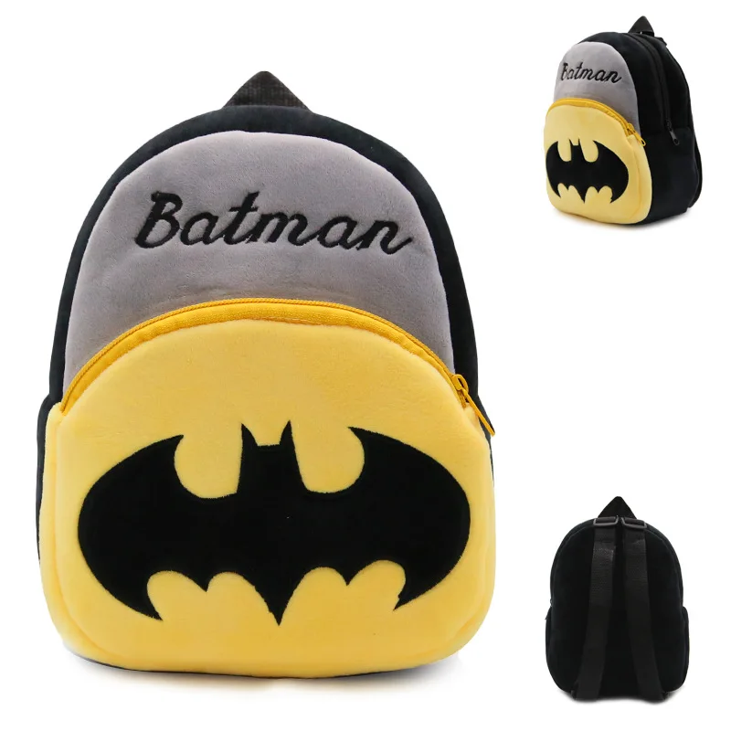 Новые школьные сумки для мальчиков с суперменом, человеком-пауком, Бэтменом, мультипликационным принтом «мстители», плюшевые рюкзаки для детей, школьные сумки, mochila