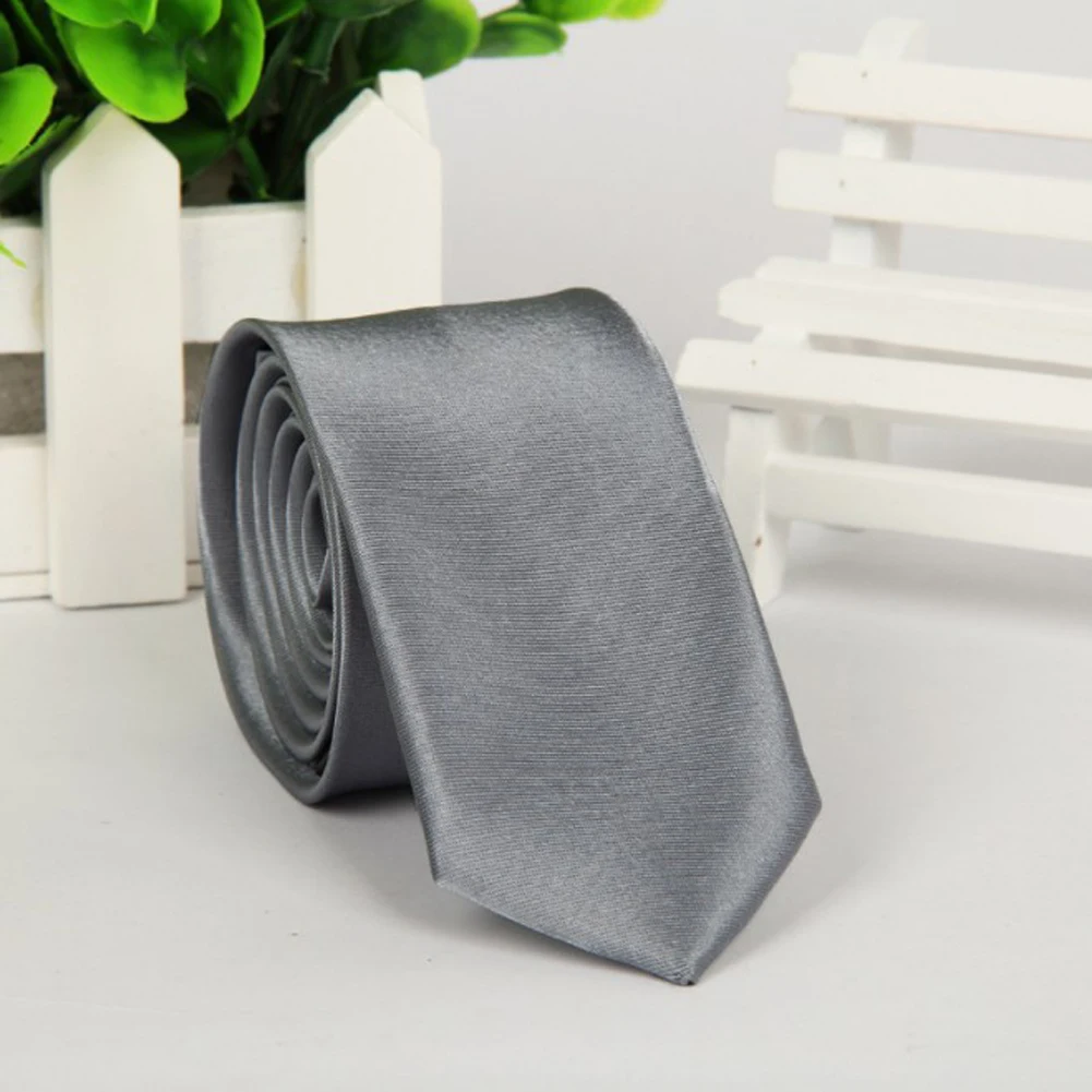 Men Solid Skinny Necktie Fashion Casual Slim Fit Tie Formal Wedding Party Ties Male Butterflies Silk Business Black Necktie Man