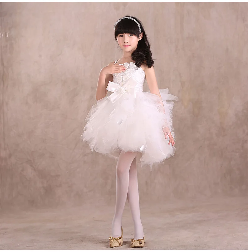 

White Kids Girls Professional Ballet Dress Gymnastics Leotard For Girl Child Ballet Tutu Dress Dance Clothes Beautiful Dancewear