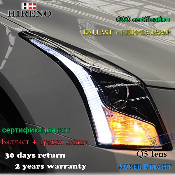 Hireno Headlamp For 2014 2017 Cadillac Ats L Ats Headlight