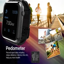 2016 neue gd19 smartwatches 1 stücke schwarz blau rot pulsuhr smart touch uhr unterstützung sim-karte mit kamera