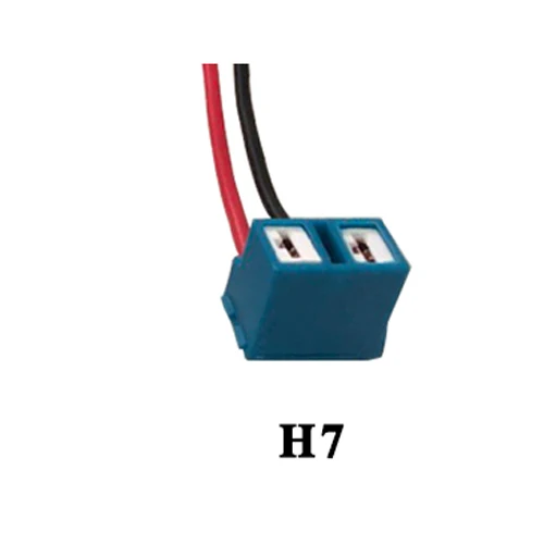 Керамический разъем Viecar для H1/H3/H4/H7/H8/H11/HB3 9005/HB4 9006/BA15S/BAU15S/T10/T20 LEDBulb разъем кабеля автомобильной лампы - Название цвета: H7 Blub