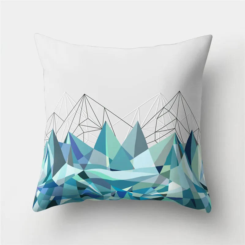 Геометрическая наволочка для подушки, наволочка для подушки в скандинавском стиле, хлопковый Цветочный Круглый 3D чехол для подушки, декоративная наволочка для подушки для дома