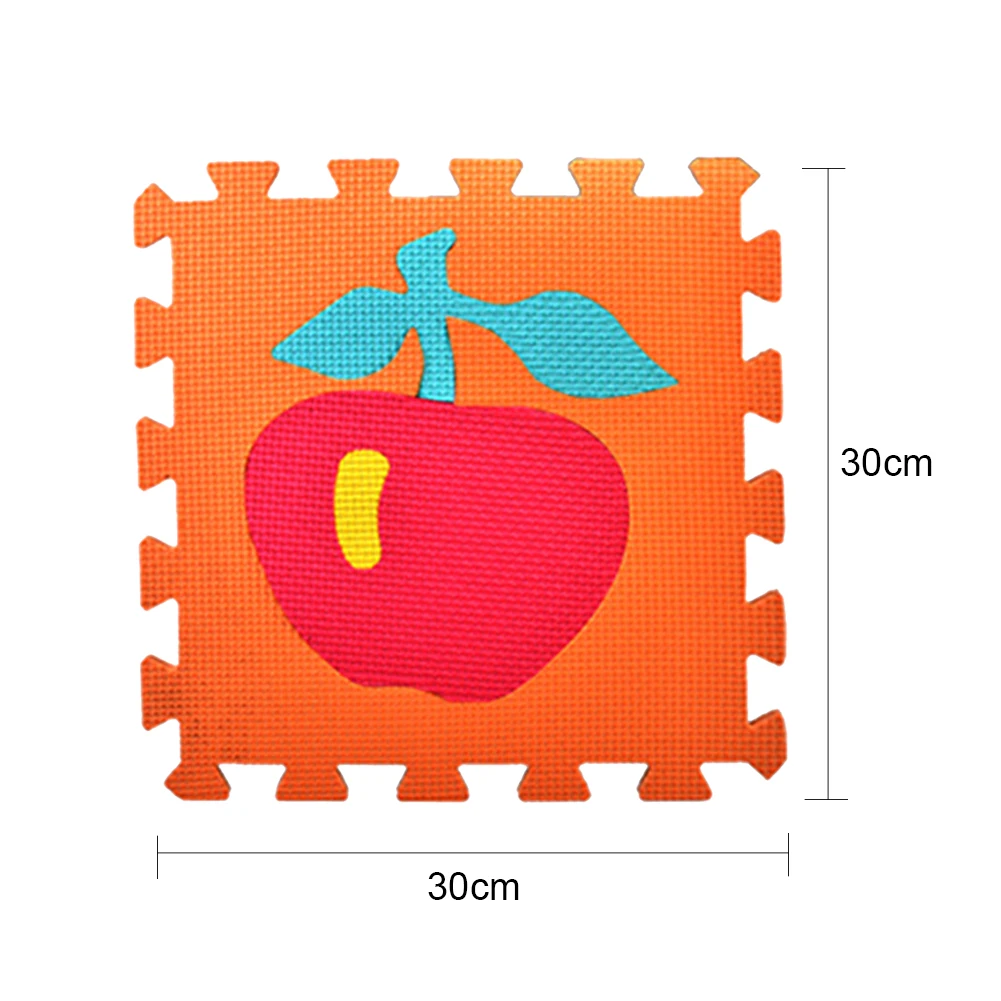 10 шт./упак. 30x30 см анти-Краш EVA животных коврик-головоломка развивающий коврик из пеноматериала разделенный шарнир фрукты овощи Ползания коврик