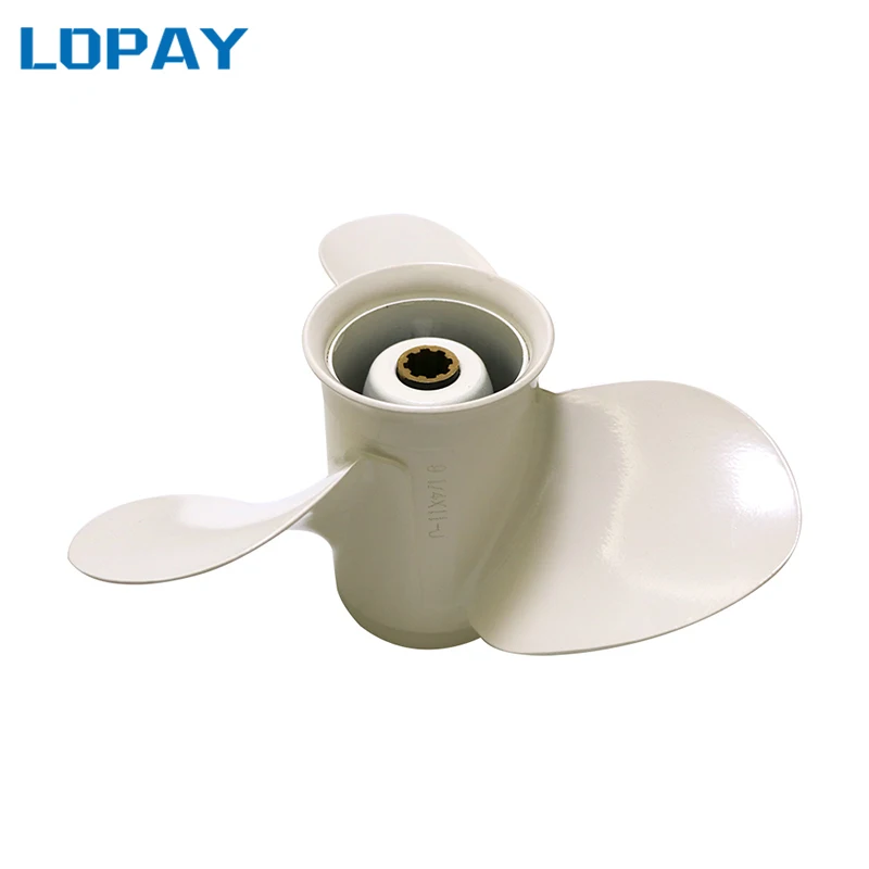 

63V-45943-00-EL Aluminum propeller 9 1/4x11-J for Hidea 15HP boat engine