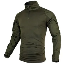 Мужская Военная походная футболка с длинным рукавом, тактическая спецназ, солдатская Боевая футболка, одежда для страйкбола, мужские армейские Рубашки США, большие размеры 5XL