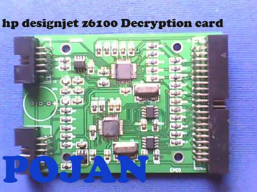 Decryption card Designjet Z6100 ps #91 C9464A>C9470A Ink Cartridge Permanent Chip ink plotter