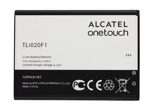Высококачественная батарея для телефона Dinto 1 шт. 2000 мАч TLI020F1 TLI020F2 Alcatel One Touch Pop C7 OT
