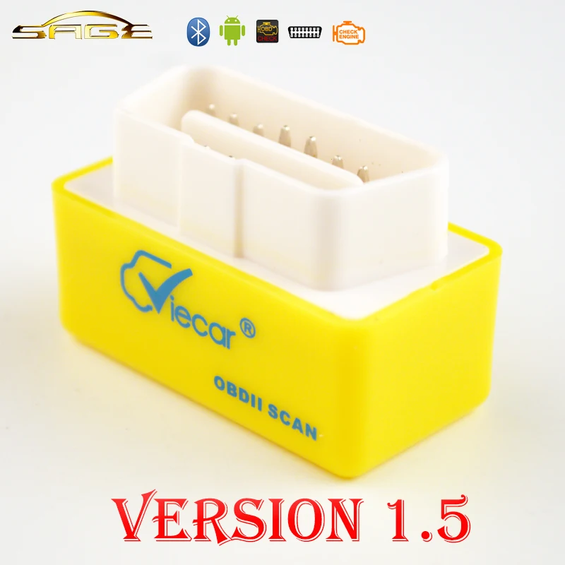 

VIECAR Super MINI Bluetooth ELM 327 V1.5 OBD2 / ELM327 Diagnostic Scanner OBDII Version 1.5 Car Code Reader