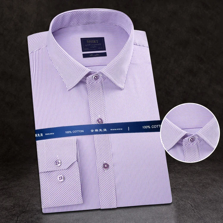 Высокое качество Для мужчин рубашка с длинным рукавом Хлопок Мужской Бизнес Повседневное Slim Fit рубашка брендовая одежда торжественное