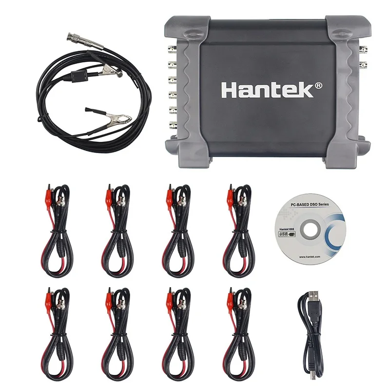 Hantek 1008C/1008A 8 каналов программируемый генератор 1008C автомобильный осциллограф цифровой Multime PC хранение Osciloscopio USB
