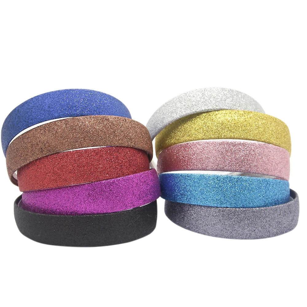 

david angie width 28mm Glitter Headbands For Children Girls Hair Bow Headwear Accessories 1Piece,DIY Handmade Material,1Yc3748