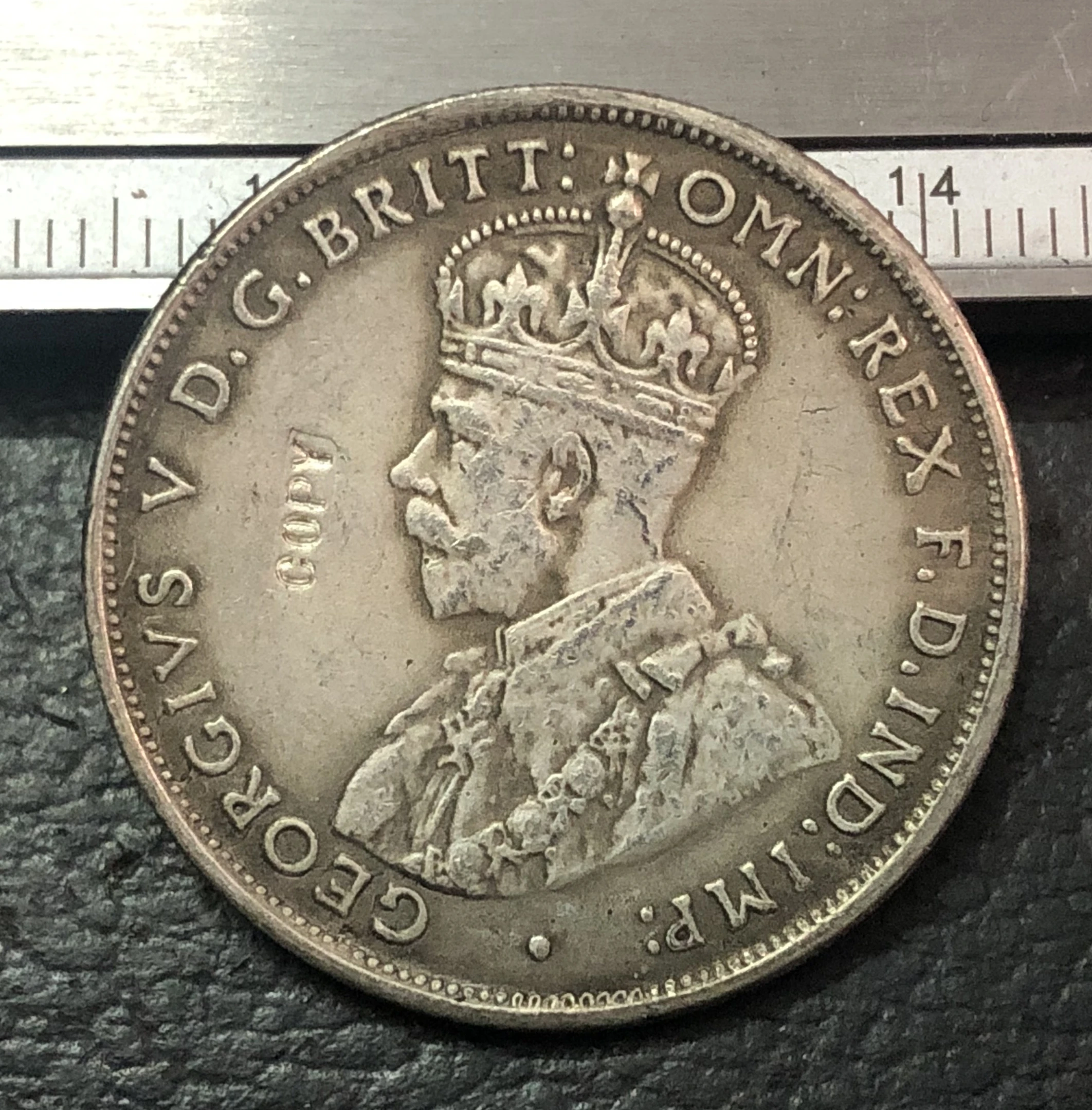 1917 M Австралия 1 Флорин Джордж V копия монеты|coin sorter and counter|coin gemscoin casing |