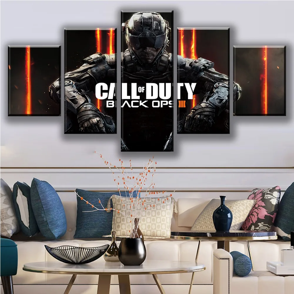 

Canvas HD Print Painting Wall Art 5 Pieces Black Ops 4 Call Duty Game Pictures Modular Abstract Poster Modular Living Room Decor