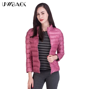 

Uwback Womes Down Jackets for Women Warm Coat Winter 2018 New Fashion Long Sleeve Coat 90% Duck Down Parka Ultra Light, EB285
