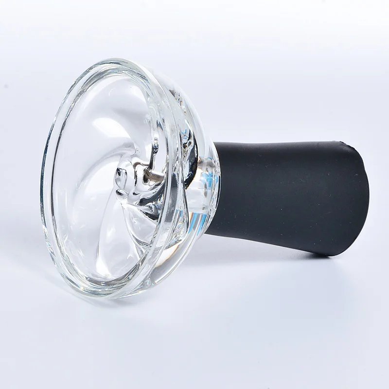 Стеклянная Чаша для кальяна с матовым держателем угля Nargile Sheesha Narguile Chicha Cachimbas чаша для кальяна верхняя головка аксессуары - Цвет: bowl  black