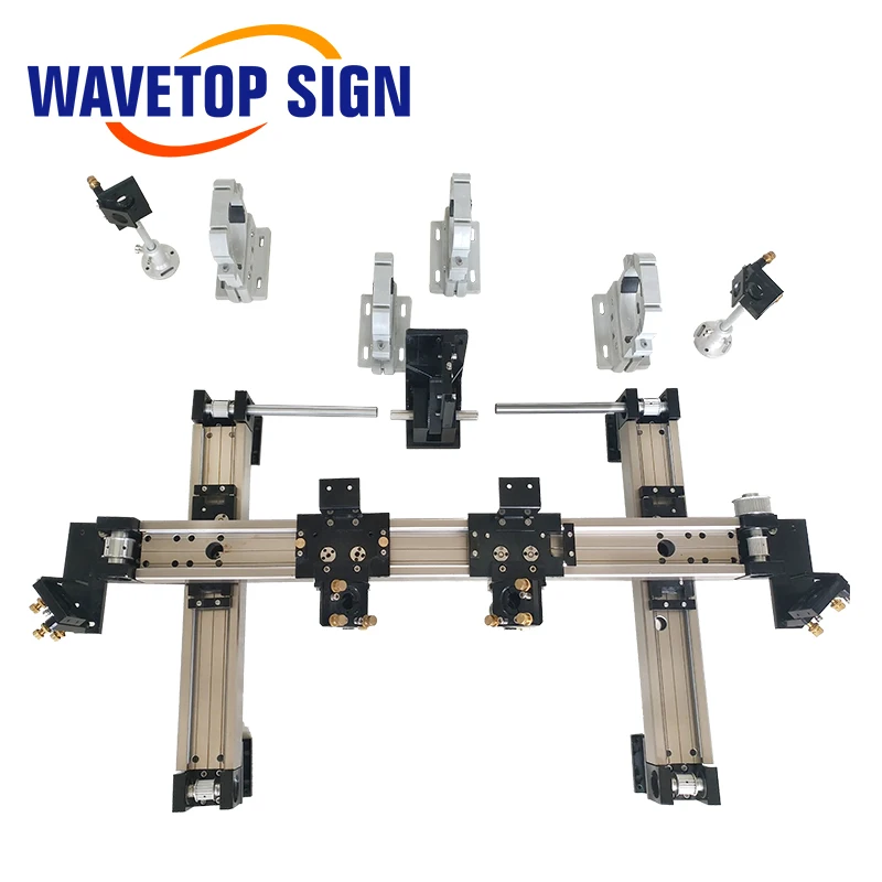 Набор механических деталей WaveTopSign 1200*800 мм, комплекты внутренних раздвижных рельсов, запасные части для DIY 1280 CO2, станок для лазерной гравировки и резки