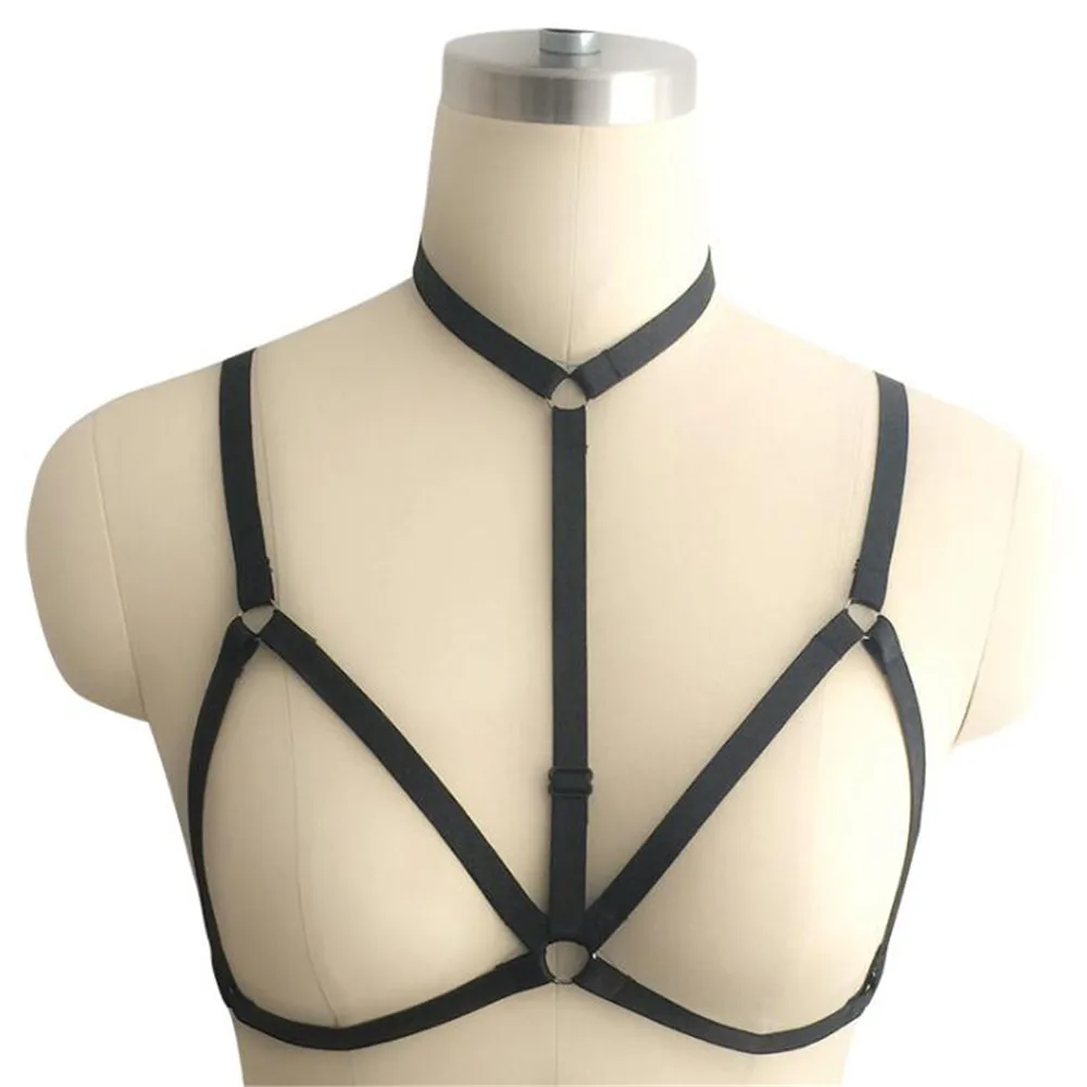 Hollow out Single rope halter binding Shackles Bare chest back lingerie