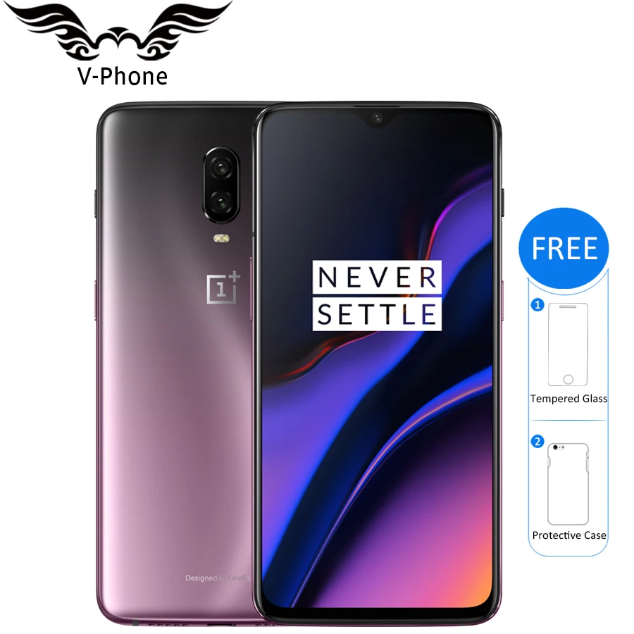

EU Version Oneplus 6T 8GB 128GB Mobile Phone Snapdragon 845 Octa Core 6.41" 20MP Dual Camera 3700mAh Android 4G NFC Smartphone