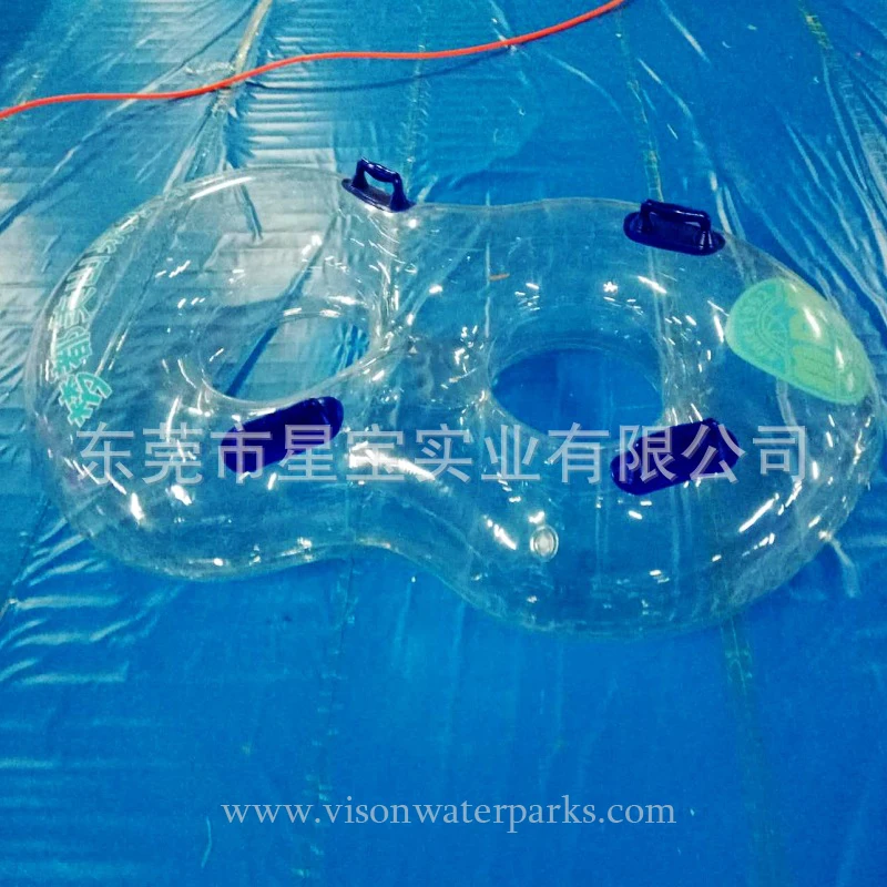 Water Slide transparent inflatable 2 person tube VIT22 for water slide Vison Waterparks (1)