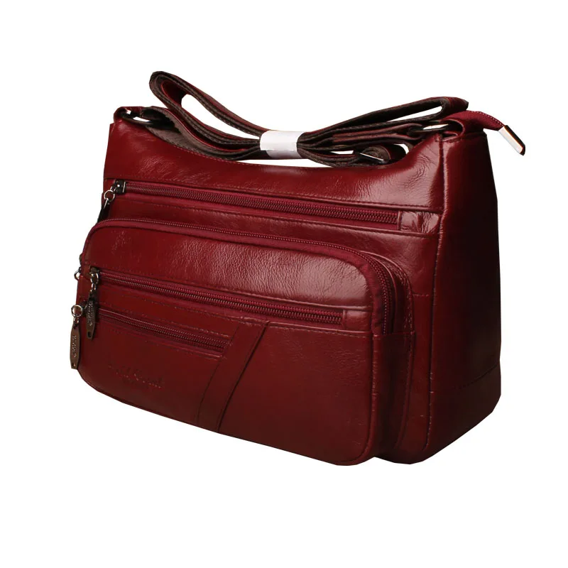 

Women Cow Leather Handbags Women Messenger Shoulder Bags Bolsas Feminina High Quality Women's 100% Genuine Leather Handbag