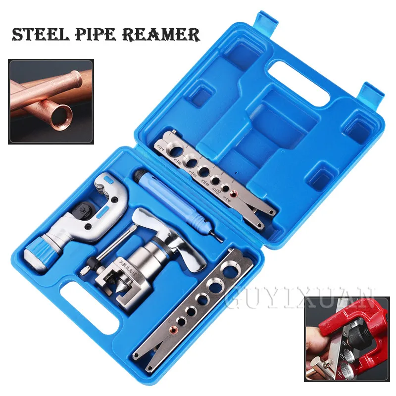 

Pipe expansion tool kit kit steel pipe reamer air conditioning refrigerator maintenance pipe cutting torch cutting tool