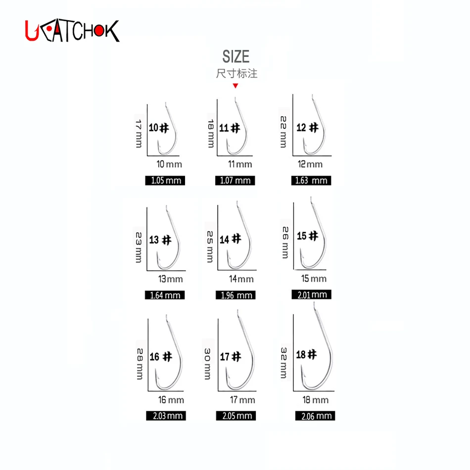 Gancho de Peso 10 a 20 Caixa Origem Auxiliar Gancho Qualquer Escolha Tamanho Amarrada Doméstico Mar Jigging Companheiro Pesca Equipamento 50 Pçs - Kit 4 Esporte e Lazer