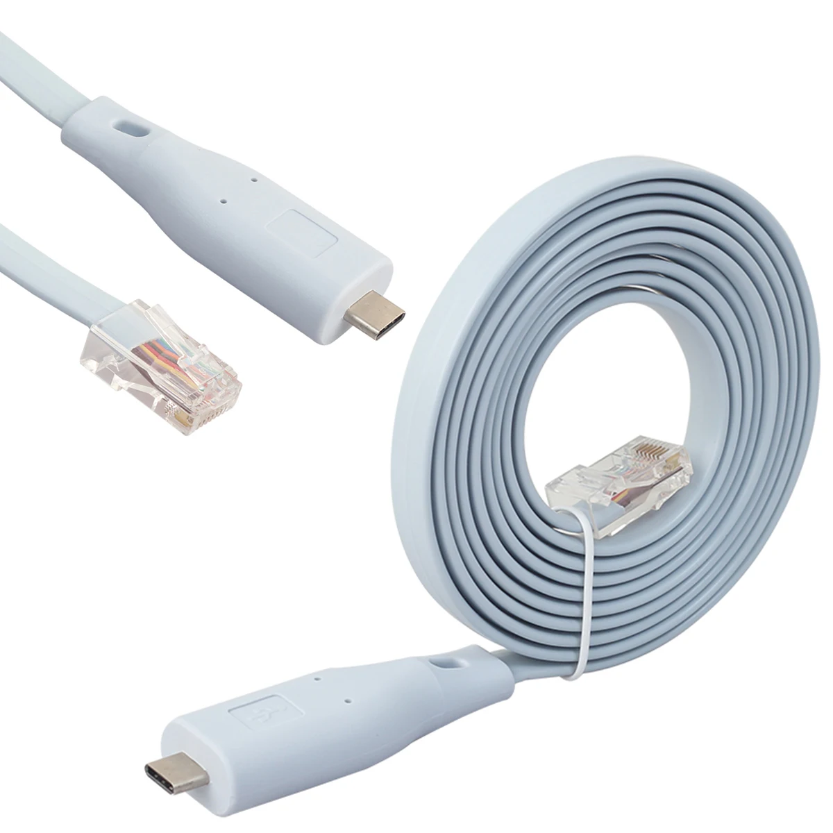 

SOONHUA 6FT Type-C To RJ45 Console Cable RS232 Cables Type-C Cable For Cisco Router