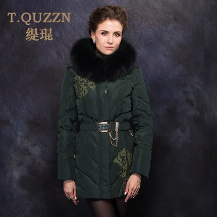Cheap 2015 Winter Thicken Warm Woman Down jacket Hooded Coat Parkas Outerwear Fox Fur collar Luxury Slim Long Plus Size 3XXXL Printing