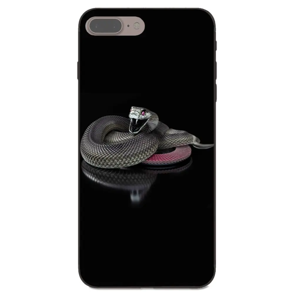 Крутой черный змей Mamba для Huawei Honor 5A 6A 6C 7A 7C 7X 8A 8C 8x 9 10 P8 P9 P10 P20 P30 Mini Lite Plus TPU чехлы