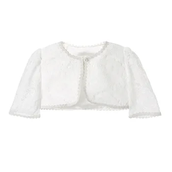 

Fashion Girls Bolero Kids Lace Wedding Party Coat for Matching Dress Cute Baby Jacket