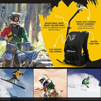 

Selfie Backpack Quick Assembly Guide Sports Bag for GoPro Hero 6/5/4/3+/3 xiaoyi SJ Cam Action Camera for Bicycle Shooting