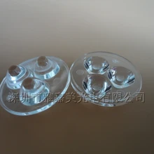 3 вверх 1 светодиодный объектив, линза CREE диаметр 25 мм Гладкая поверхность 30 градусов и 60 градусов, XLamp XP-E/XP-G/XP-G2 объектив(10 шт./лот