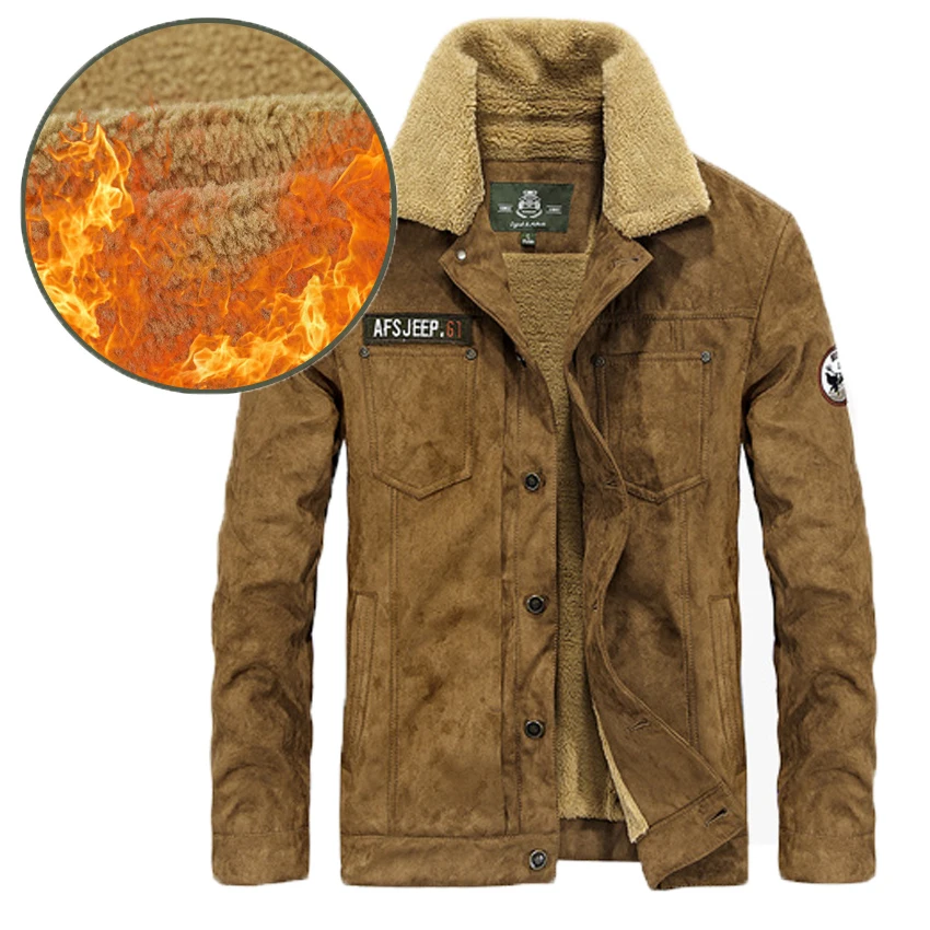 Mens Winter Jackets Coat AFS JEEP Size M XXXL Turn Down