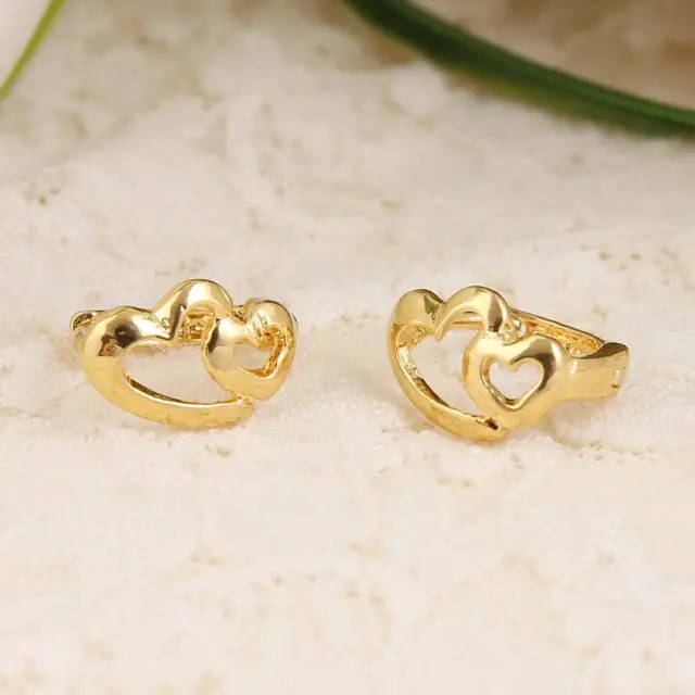 Online Est Heart Earrings S Dubai Gold Jewellery Est Heart Earrings S Dubai Gold Jewellery Turkish Egyptian Algeria Indian Moroccan Saudi Jewelry Earring