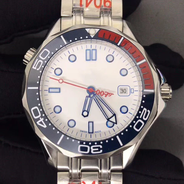 

Ome seamaster 007 commander 212.32.41.20.04.001 Men's Automatic Watch 8215 Citizen Movement 300M Diver waterproof Watch