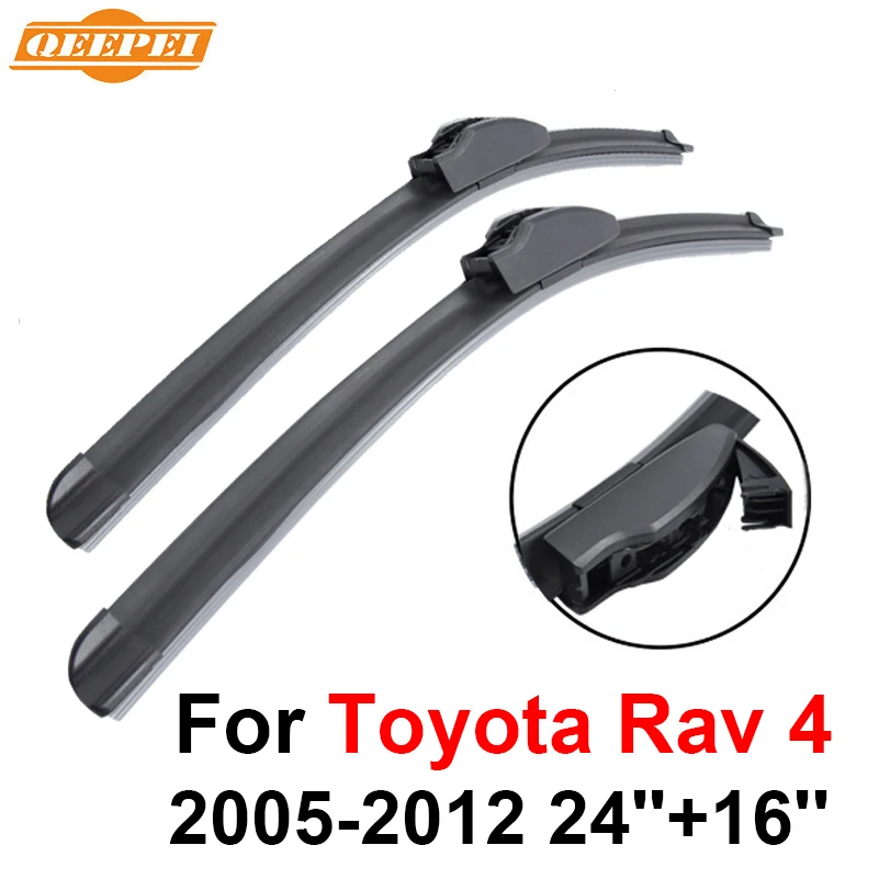 Стеклоочистители qeepei для Toyota Previa Rav 4 2005 2006 2007 2008 2009 2010 2011 2012 стеклоочиститель авто аксессуары