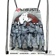 Custom ghostbusters Drawstring Backpack Bag Cute Daypack Kids Satchel (Black Back) 31x40cm#20180611-02-81