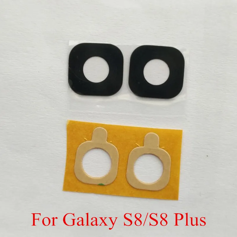 2 шт. для Samsung Galaxy S8 plus G950 G955 задняя камера стеклянное кольцо объектива с наклейкой