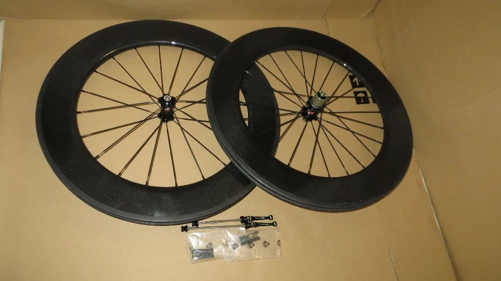 

Newest 3K 88mm tubular carbon wheelset with Basalt brake surface and novatec hub free shipping