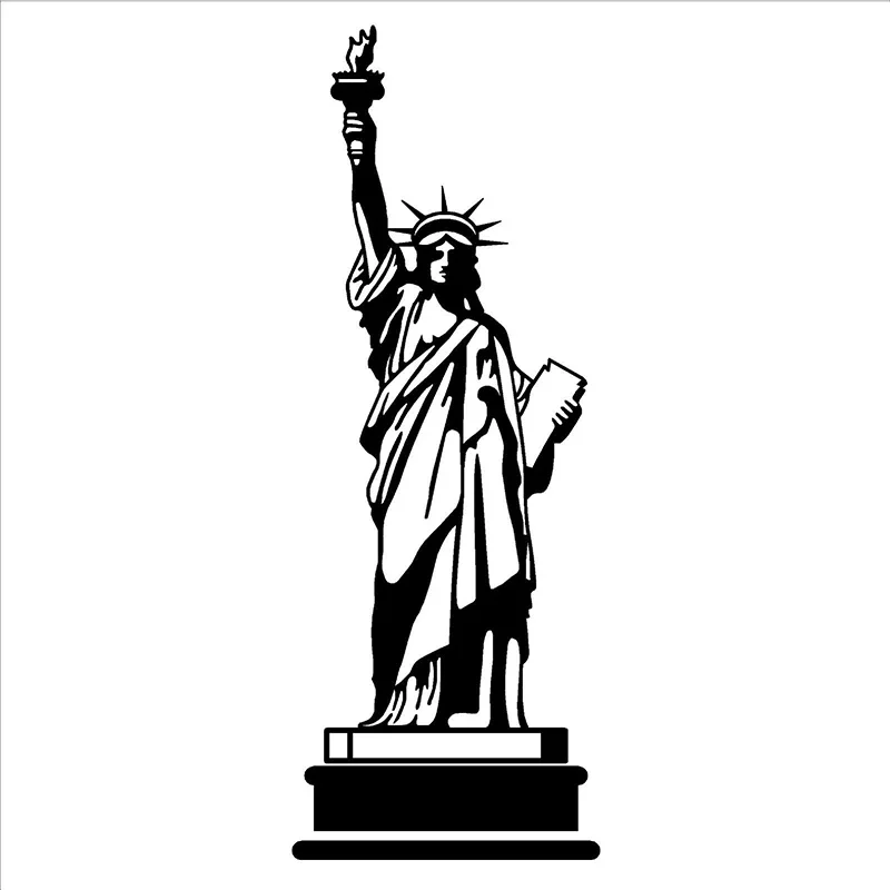 Статуя Свободы виниловые наклейки на стену фреска плакат США Нью-Йорк настенные украшения для гостиной домашний Декор Спальня наклейка PosterW733