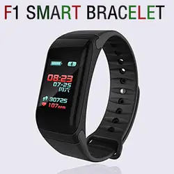 F1 Smart Напульсники сердечного ритма крови Давление умный Браслет для андроид IOS Смарт-часы Для женщин Для мужчин сообщение напоминание часы